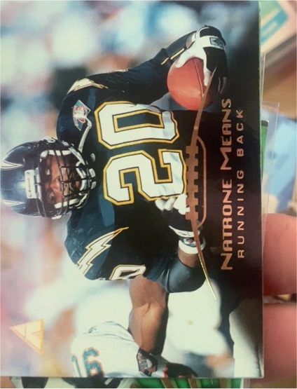 1995 Pinnacle #33 Natrone Means — front