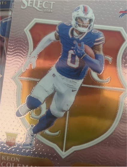 2024 Panini Select #13 Keon Coleman Select Certified Rookies — front