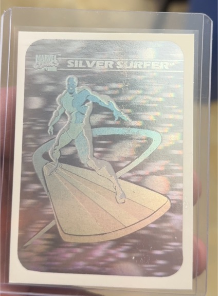1990 Marvel Universe #MH3 Silver Surfer Hologram — front