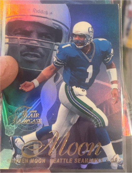 1997 Flair Showcase Row 2 Warren Moon Seattle Seahawks — front