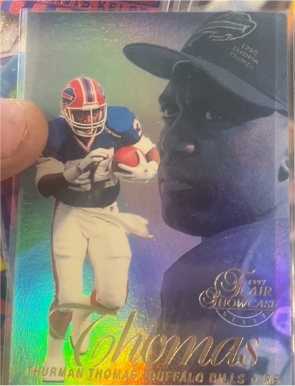 1997 Flair Showcase Row 2 #34 Thurman Thomas — front