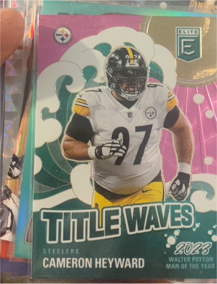 2024 Panini Donruss Elite #2 Cameron Heyward Title Waves Pink — front