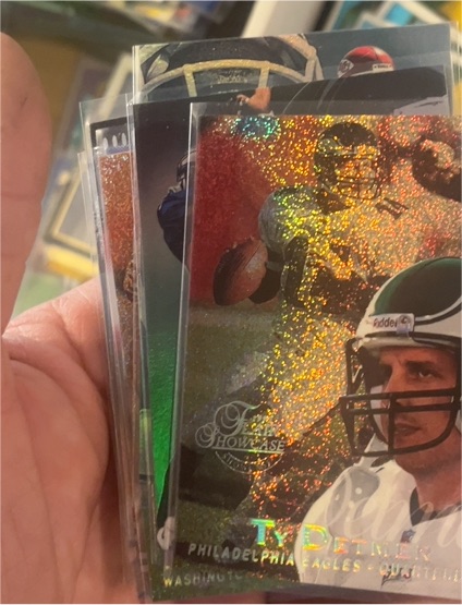 1997 Flair Showcase #114 Ty Detmer — front