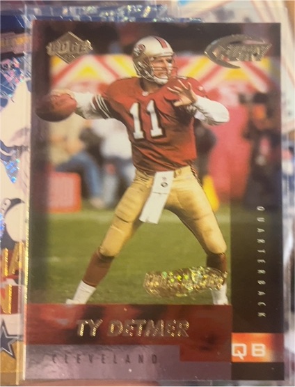 1999 Collector's Edge Fury Gold Ingot #35 Ty Detmer — front