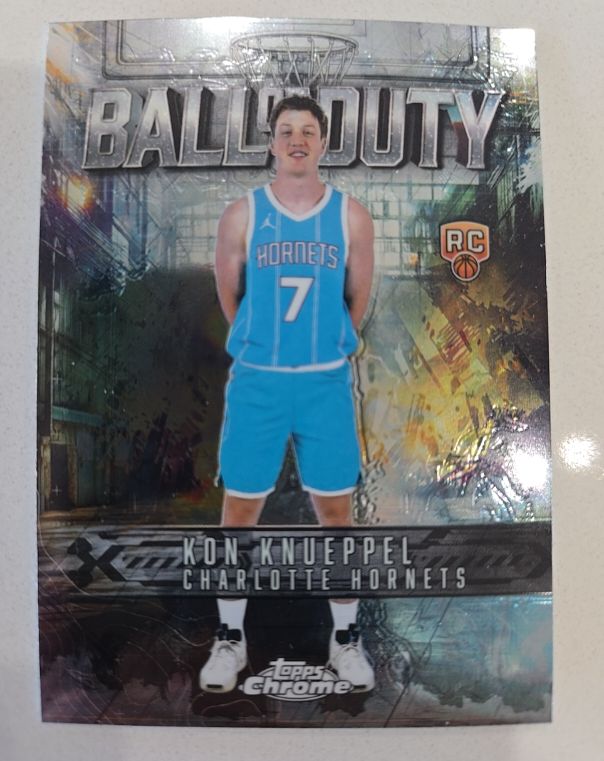 2025-26 Topps Chrome #BD-23 Kon Knueppel Ball of Duty Rookie — front