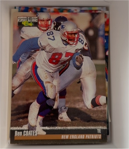 1995 Classic Pro Line Silver #127 Ben Coates — front