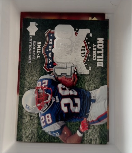 2006 Upper Deck #1KR-CD Corey Dillon 1000 Yard Rushing Club — front