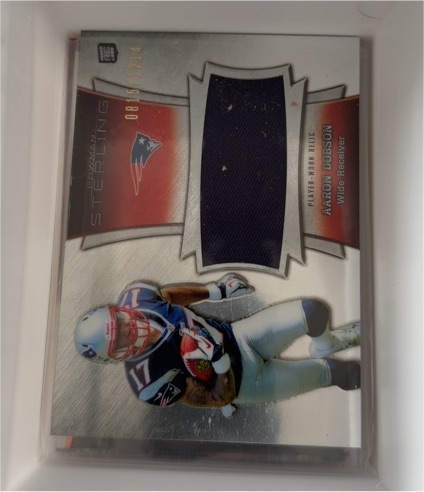 2013 Bowman Sterling Jumbo Rookie Relic #BSJRR-AD Aaron Dobson — front