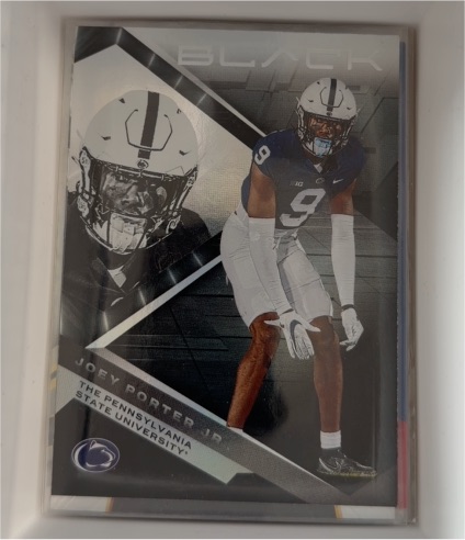 2023 Panini Chronicles Draft Picks Black #14 Joey Porter Jr. — front