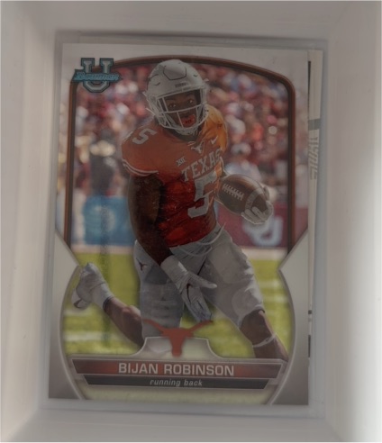 2022 Bowman University Chrome #70 Bijan Robinson — front