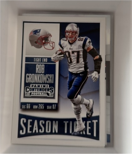 2015 Panini Contenders Season Ticket #81 Rob Gronkowski — front