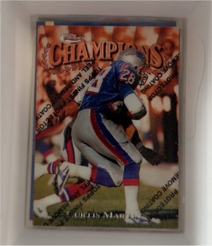 1997 Topps Finest Champions #255 Curtis Martin — front