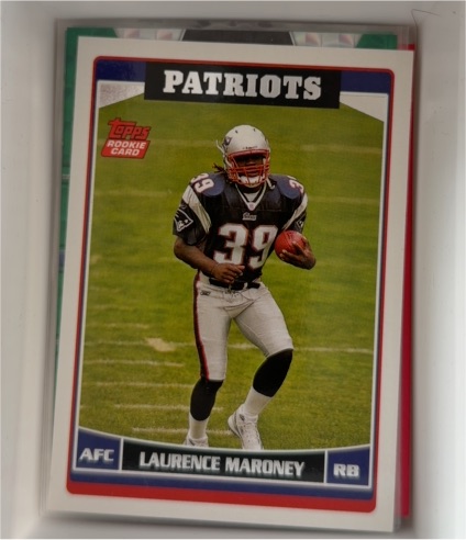 2006 Topps #373 Laurence Maroney Rookie Card — front