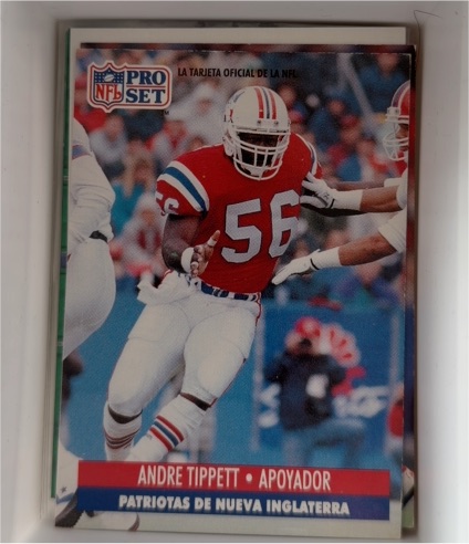 1991 Pro Set #584 Andre Tippett — front