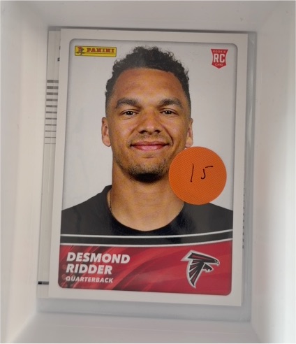 2022 Panini NFL Sticker Card #98 Desmond Ridder Atlanta Falcons Rookie — front
