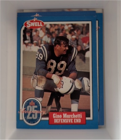 1988 Swell Football Greats #75 Gino Marchetti — front