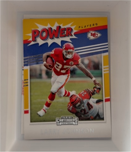 2021 Panini Contenders #PP-LJO Larry Johnson Power Players — front