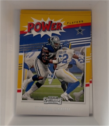 2021 Panini Contenders Power Players #PP-TSM Tyron Smith — front
