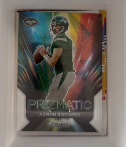 2023 Panini Prizm #8 Aaron Rodgers Prizmatic — front