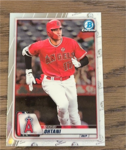2020 Bowman Chrome #58 Shohei Ohtani — front