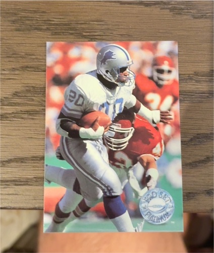 1991 Pro Set Platinum #33 Barry Sanders — front
