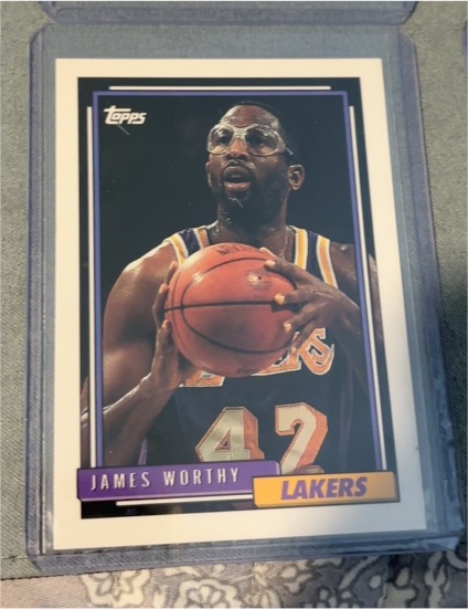 1992-93 Topps #255 James Worthy — front