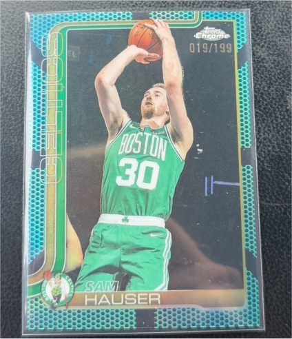 2025-26 Topps Chrome #14 Sam Hauser — front
