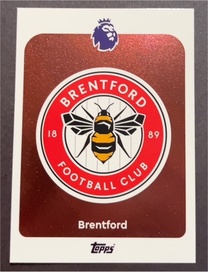 2025-26 Topps Premier League #55 Brentford Team Badge — front