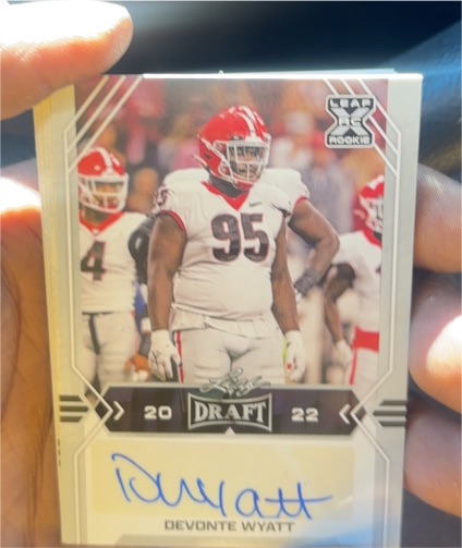 2022 Leaf Draft #BA-DW2 Devonte Wyatt — front