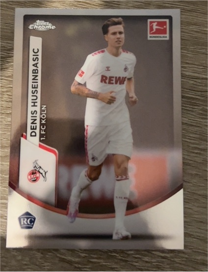2023-24 Topps Chrome Bundesliga #50 Denis Huseinbasic RC 1. FC Koln — front