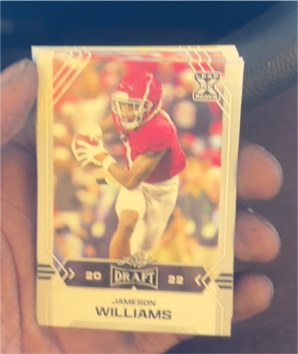 2022 Leaf Draft #08 Jameson Williams — front
