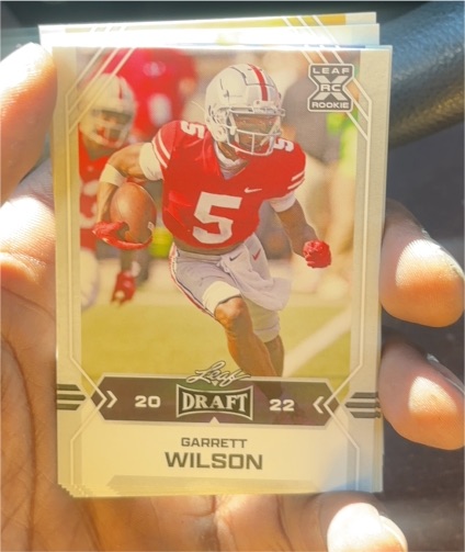 2022 Leaf Draft #07 Garrett Wilson — front