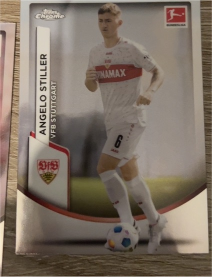 2023-24 Topps Chrome Bundesliga #90 Angelo Stiller VfB Stuttgart — front