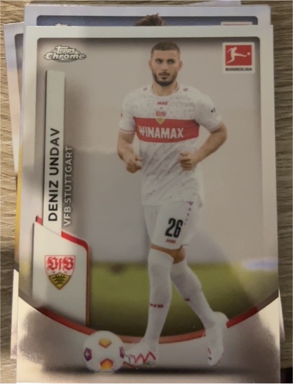 2023-24 Topps Chrome Bundesliga #92 Deniz Undav VfB Stuttgart — front
