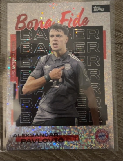 2025 Topps Bona Fide Baller Aleksandar Pavlovic — front