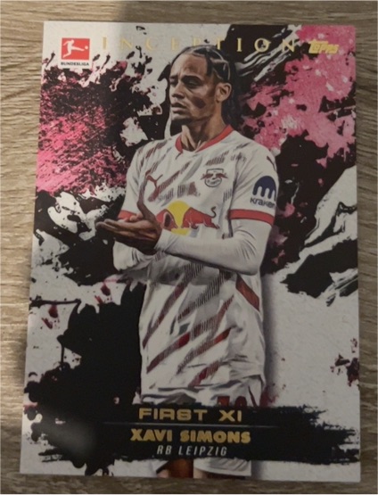 2025 Topps Inception First XI #Xavi Simons RB Leipzig — front