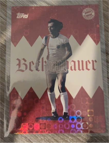 2025 Topps Official Club Product Franz Beckenbauer Speckle — front