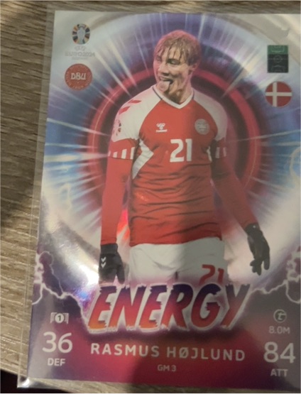 2024 Topps Match Attax Euro #GM3 Rasmus Højlund — front