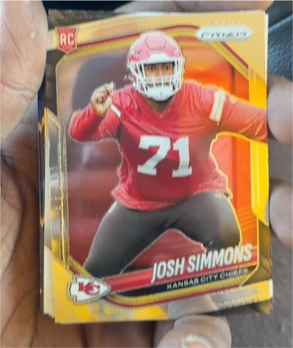 2025 Panini Prizm #337 Josh Simmons — front