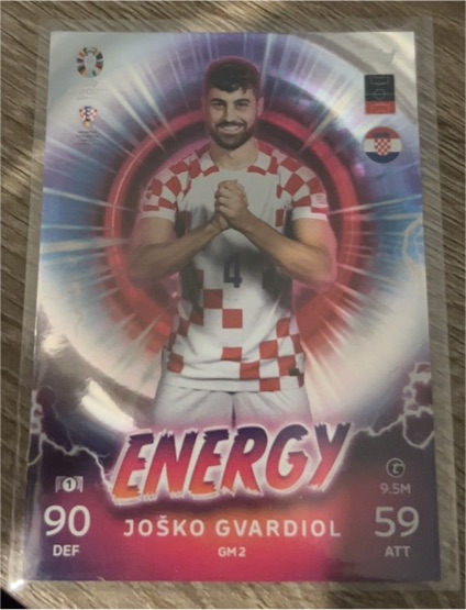2024 Topps Match Attax Euro #GM2 Joško Gvardiol Energy — front
