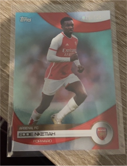 2023-24 Topps Arsenal #25 Eddie Nketiah — front