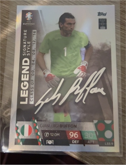 2024 Topps Match Attax Euro 2024 Legend Signature Style #LSS9 Gianluigi Buffon — front
