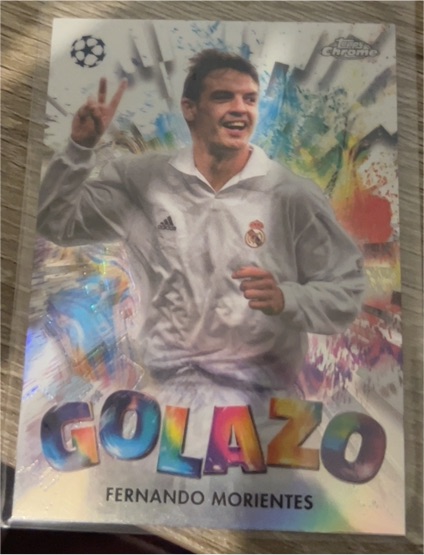 2024-25 Topps Chrome UEFA Club Competitions #GZ-15 Fernando Morientes Golazo — front