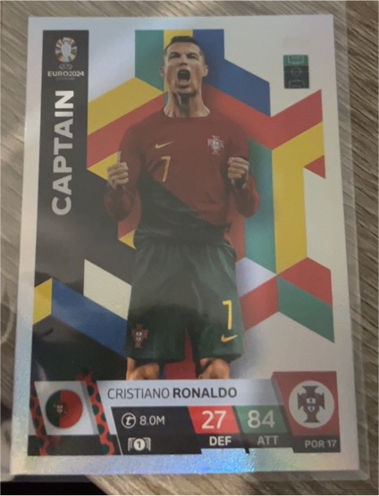2024 Topps Match Attax UEFA Euro 2024 #POR 17 Cristiano Ronaldo — front
