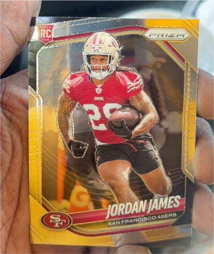 2025 Panini Prizm #323 Jordan James — front