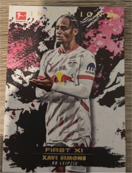 2025 Topps Inception First XI #Xavi Simons RB Leipzig — front