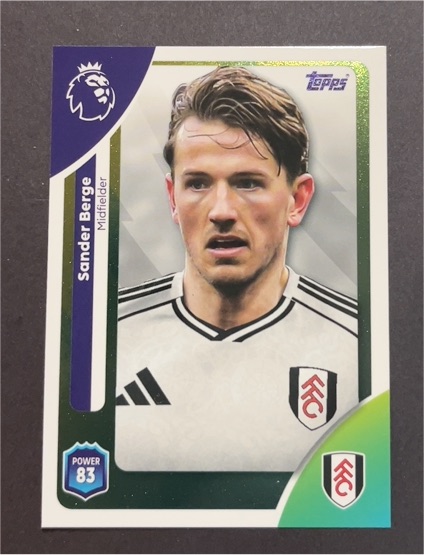 2025-26 Topps Premier League #149 Sander Berge — front