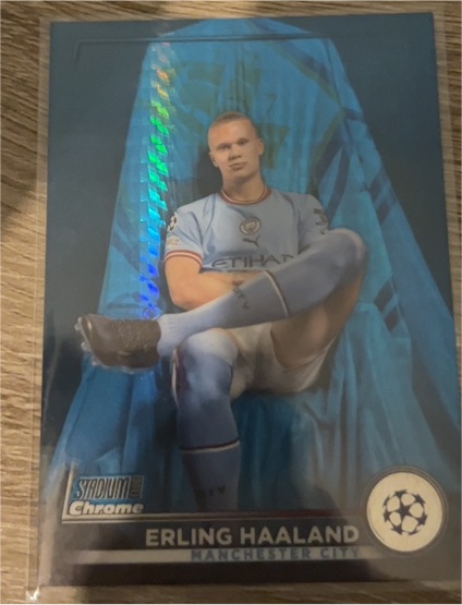 2022-23 Topps Stadium Club Chrome UEFA Club Competitions #92 Erling Haaland — front