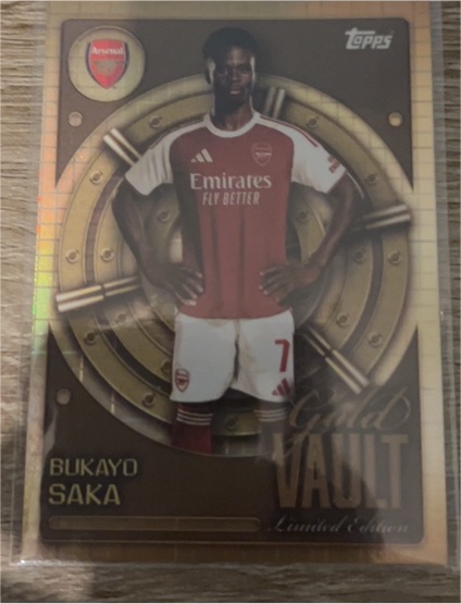 2025-26 Topps Gold Vault #GV Bukayo Saka — front