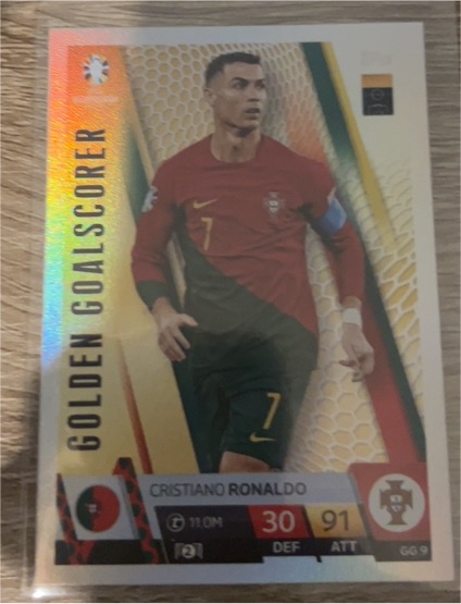 2024 Topps Match Attax UEFA Euro Golden Goalscorer #GG9 Cristiano Ronaldo — front